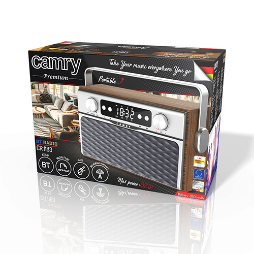 Bluetooth rádio Camry CR 1183